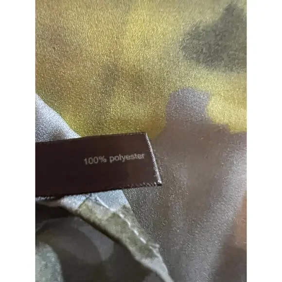 The Limited Yellow Gray Ruffled Blouse Tank Top Size Medium - Picture 5 of 5